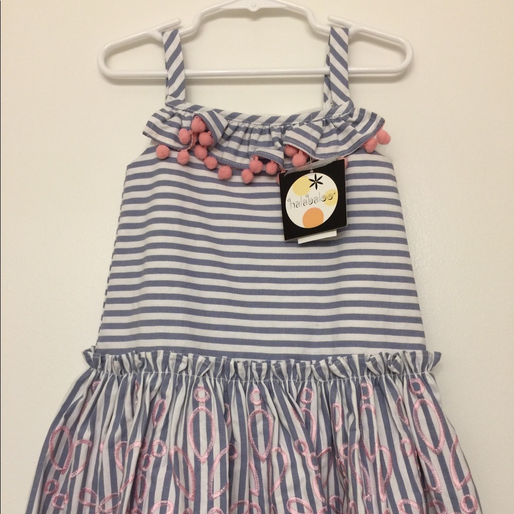 Halabaloo Boutique Blue/white stripes Dress